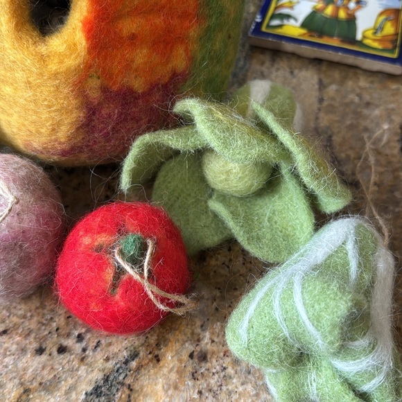Wet Felt Birdhouse and Veggie Ornaments - Picture 2 of 3